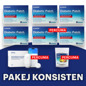 PAKEJ KONSISTEN (4 KOTAK + FREE GLUCOSE METER + FREE 2 KOTAK + FREE 1 TEH HERBA))