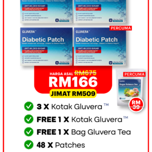 PAKEJ SEMBUH 4 KOTAK+TEH GLUVERA